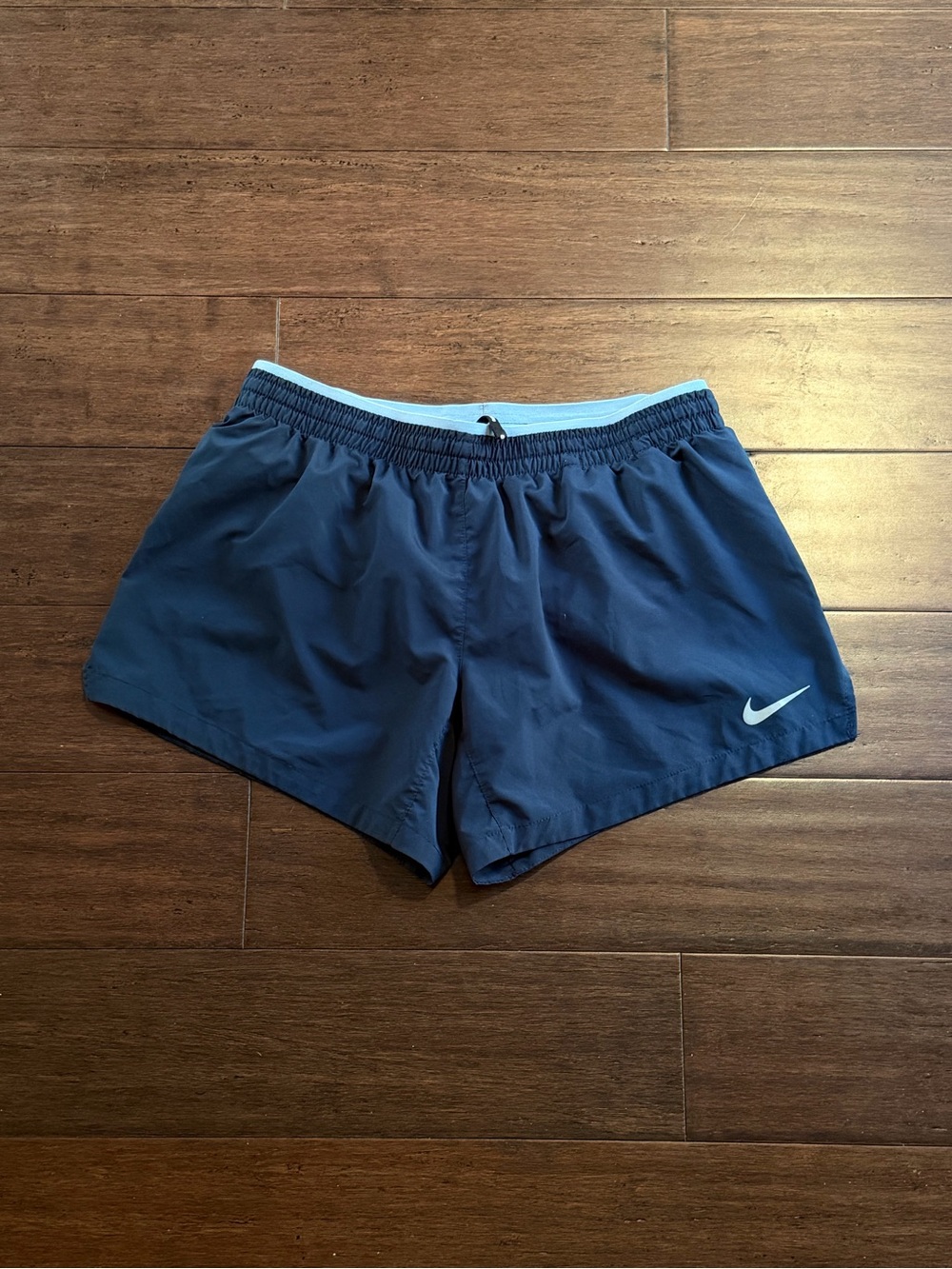 Nike Navy Shorts with Light Blue Trim